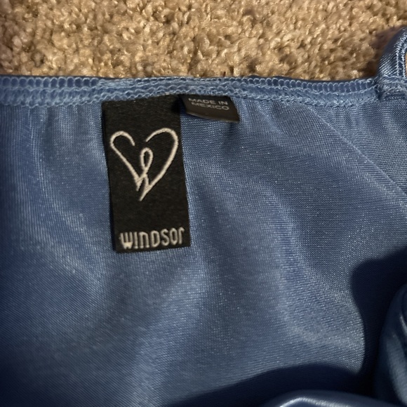 Windsor Sleek Blue Mini Dress - Picture 6 of 6